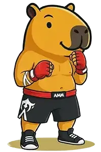 Gym Admin mascot Capi MMA