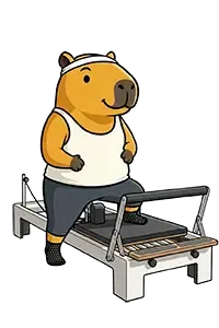 Gym Admin mascot Capi Pilates