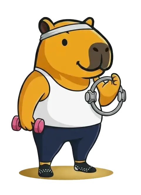 Gym Admin mascot Capi Pilates