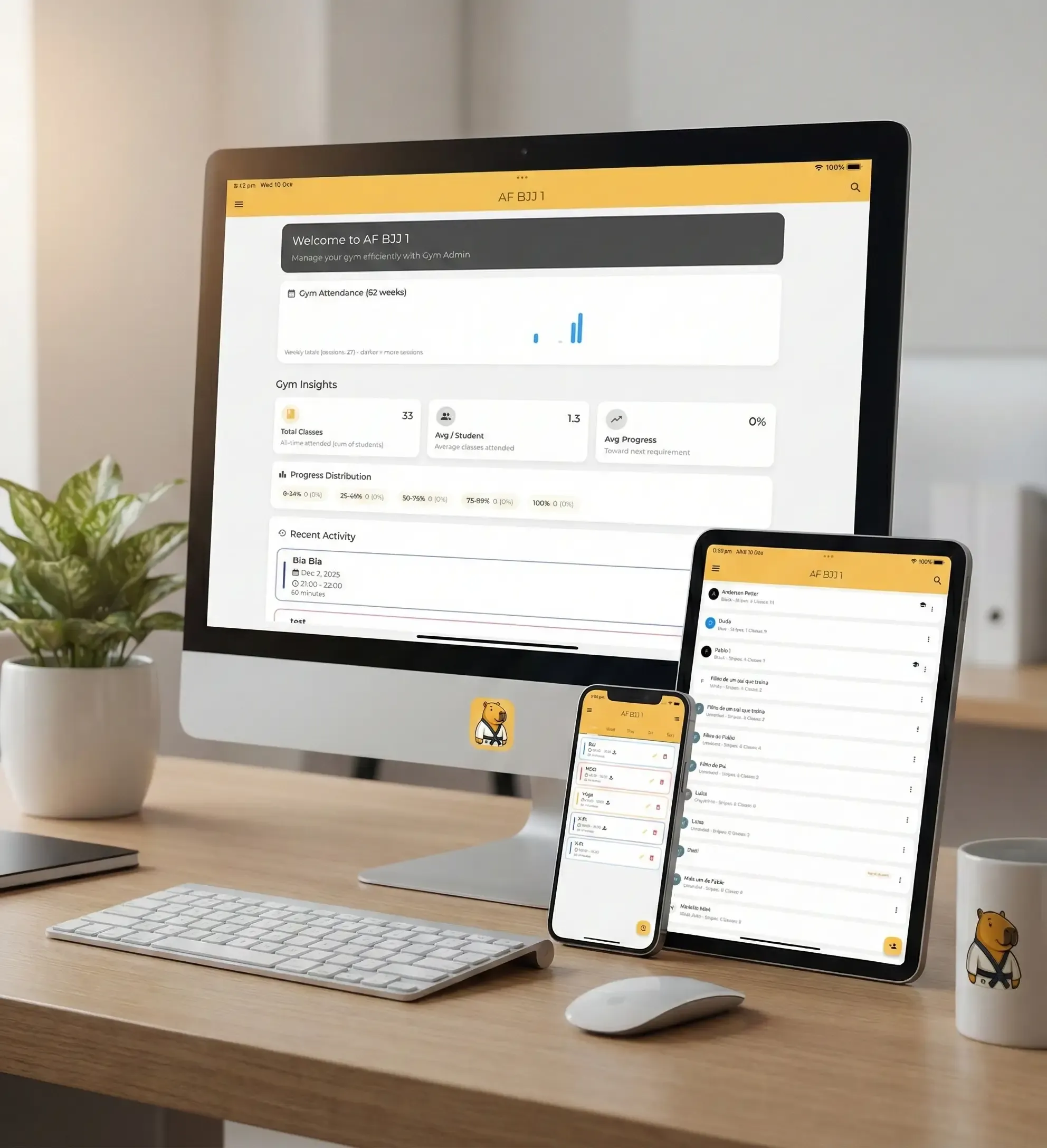 Gym Admin App Interface